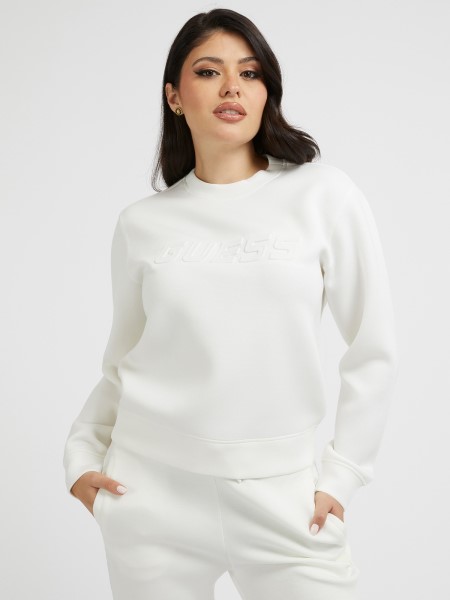 Fehér Elülső Logós Pulóver Tipp