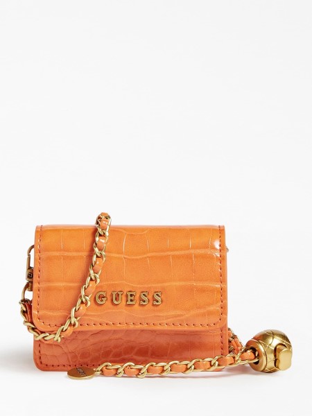 Hiszem, Narancssárga Croc Print Mini Crossbody Táska
