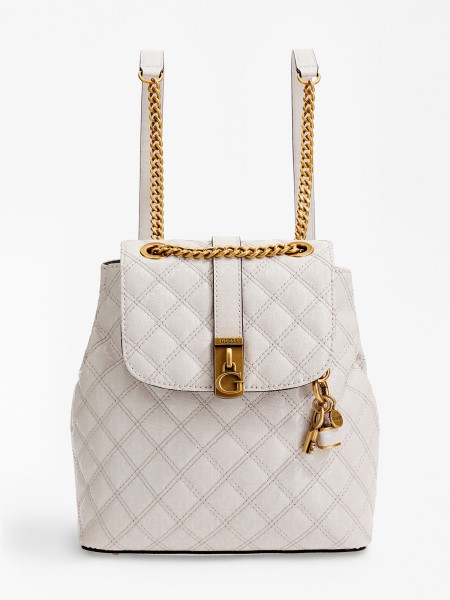 Guess Gaia 4g Logós Mini Hátizsák Fehér