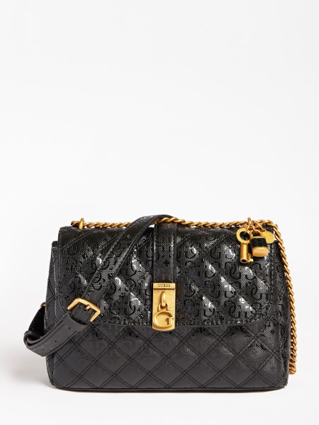 Fekete Gaia 4g Logós Crossbody Bag Hiszem