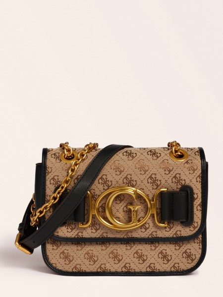 Aileen 4g Logós Crossbody Táska Fekete Tipp