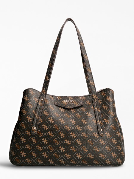 Barna Guess Brenton Eco Válltáska