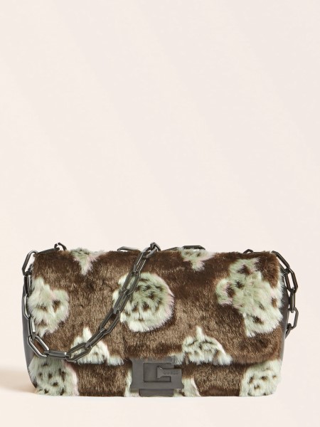 Helma Műszőrme Crossbody Hiszem Barna Multi