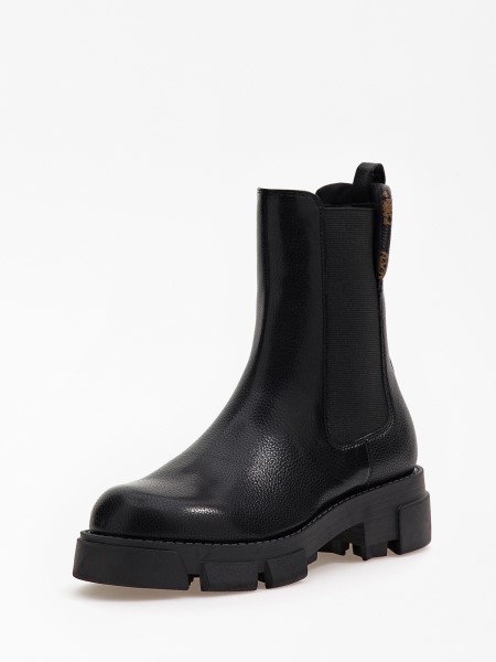 Hiszem Műbőr Madla Alacsony Csizma Fekete