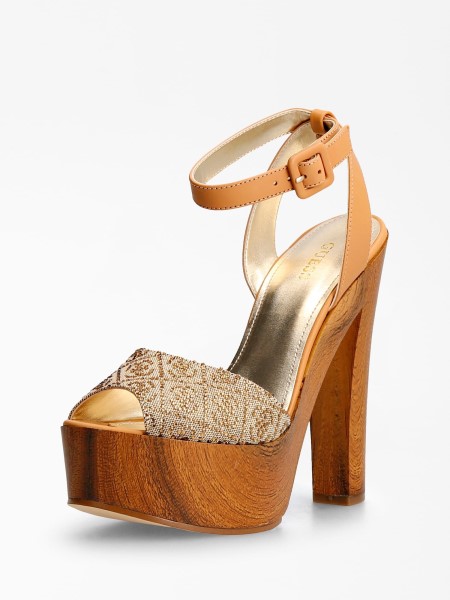 Garza Strassz Részletes Szandál Bézs Tipp