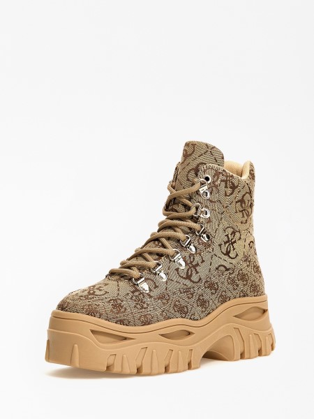 Sellen 4g Logós Bokacsizma Guess Bézs