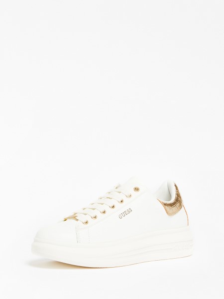 Hiszem Arany Vibo Vegyes Bőr Tornacipő