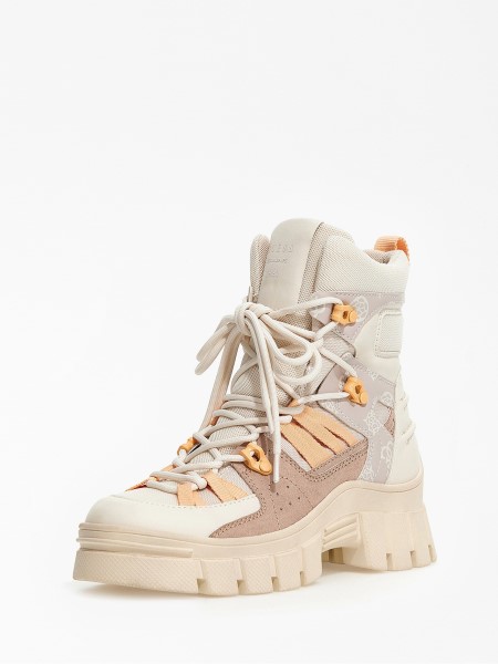 Haler Velúrbetétes Bokacsizma Hiszem Bézs