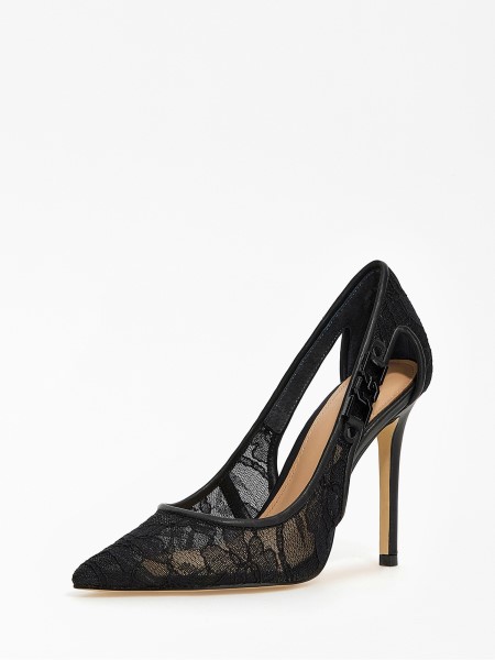Gabi Csipke Udvari Cipő Fekete Találgatás