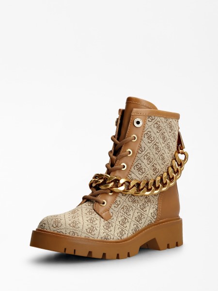 Riplee 4g Logos Combat Boot Guess Bézs