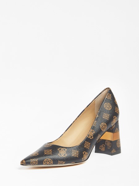 Guess Maive 4g Bazsarózsa Logó Udvari Cipő Barna