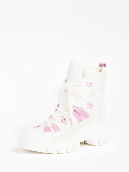 Haler Velúrbetétes Bokacsizma Tipp Fehér