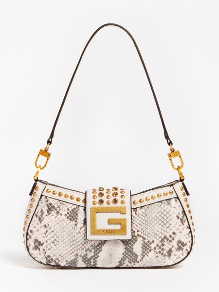 Bling Python Print Válltáska Guess Multi Pink