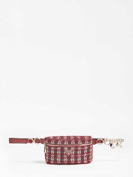 Piros Hiszem Cessily Tweed övtáska