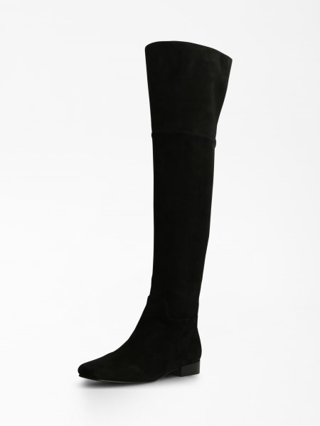 Fekete Guess Finnola Valódi Bőr Csizma