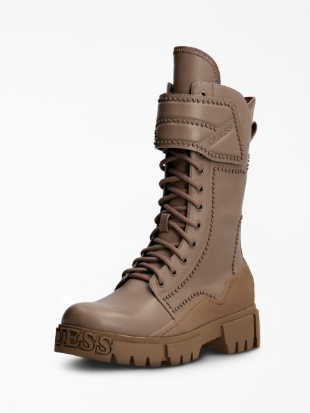 Nancia Stud Combat Boot Szürke Több Tipp