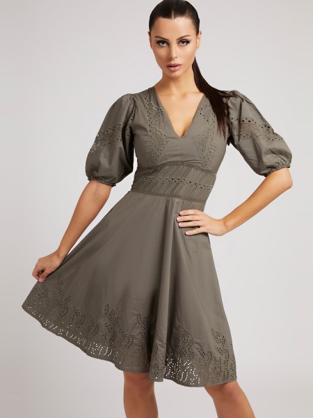 Hímzés Pamut Ruha Hiszem Zöld