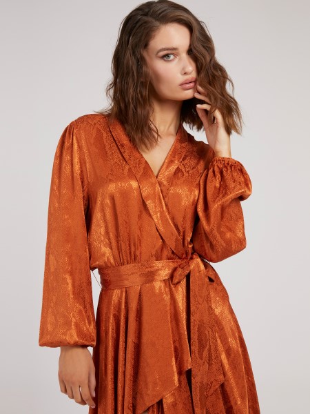 Hiszem, Narancssárga Viszkoz öves Ruha