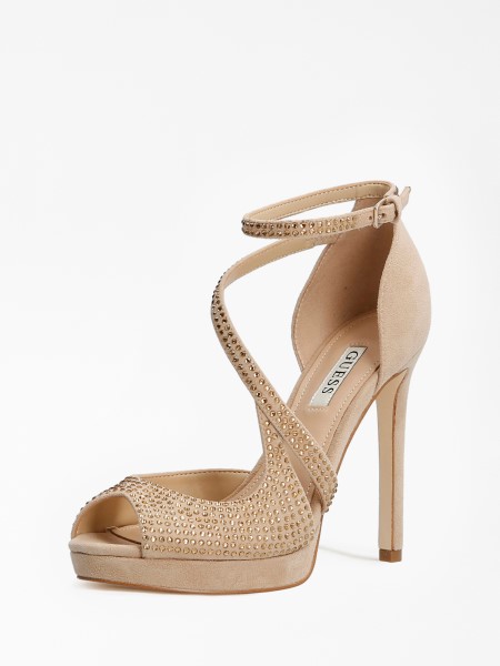 Hiszem, Világos Rózsaszín Finom Strasszos Kukucskáló Udvari Cipő