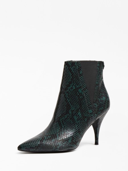 Zöld Rashel Python Kinézetű Bokacsizma Tipp