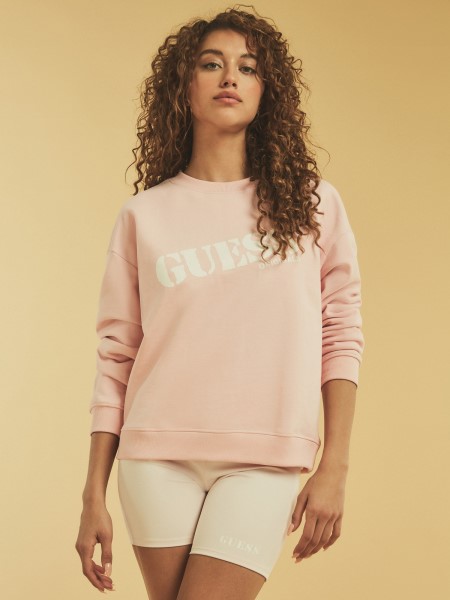 Hiszem Elülső Logós Pulóver Rózsaszín