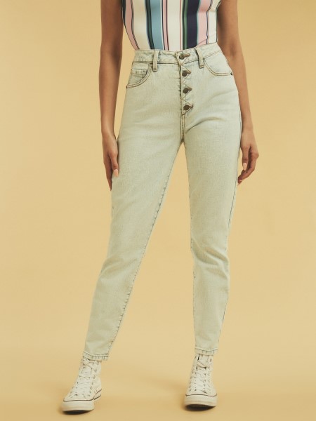 Vékony Gombos Farmer Nadrág Világoskék Találgatás