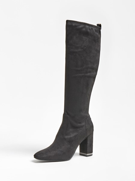 Gondolom Darlene Velúr Kinézetű Csizmafekete