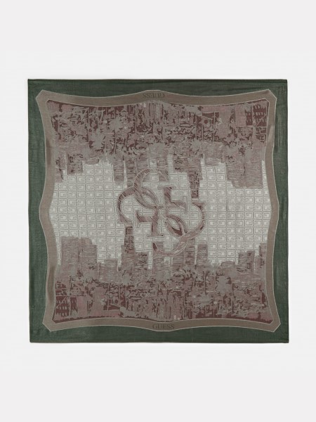 Festett Jacquard Kefiah Hiszem Piros