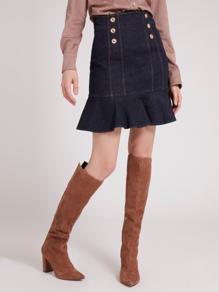 Kitalálni Gombok Megfelelőnek és Lobogószoknyák Kék