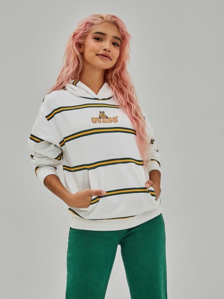 Csíkos Mintás Kapucnis Kapucnis Fehér Több Tipp