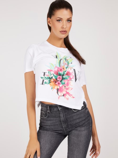 Ikon Logó Termés Póló Hiszem Fehér