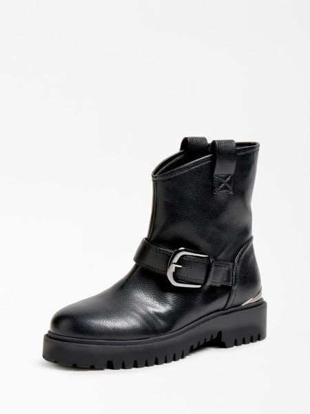 Orikai Csatos Bokacsizma Fekete Tipp