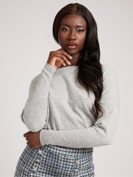 Szürke Több Cachemere Keverék Pulóver Hiszem