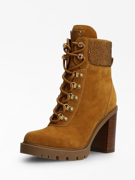 Gondolom Gelyn Valódi Bőr Bokacsizma Barna