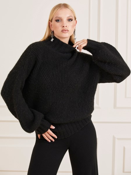 Marciano Gyapjú Keverék Pulóver Fekete Hiszem