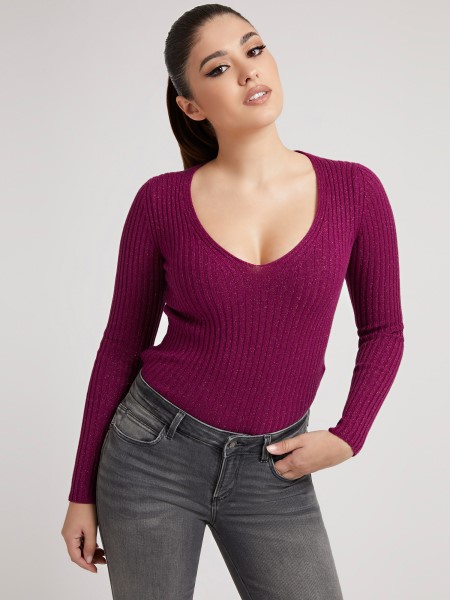 Lurex Felső Tipp Piros