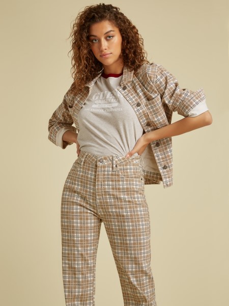 Kockás Kabát Barna Sejtés