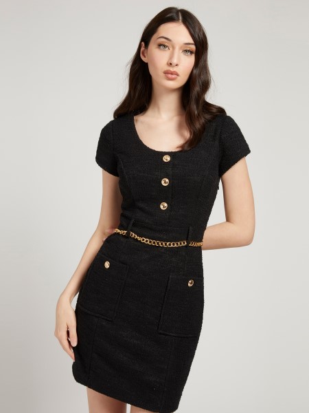 Gondolom Fekete Multi Tweed Ruha