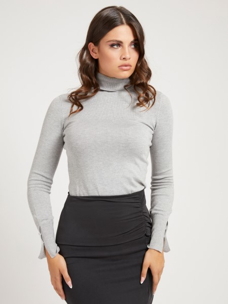 Szürke Multi Guess Teknős Nyakú Pulóver