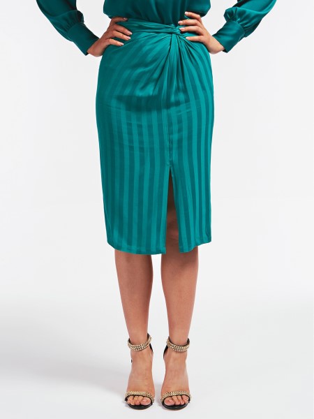 Viszkoz Csíkos Szoknya Zöld Sejtés