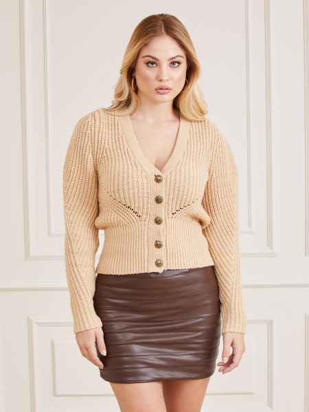 Marciano Gyapjú Keverék Kardigán Guess Bézs