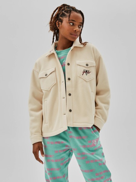 Hiszem Gyapjúdzseki Bézs Színű Elülső Zsebekkel