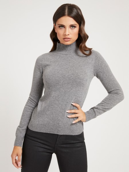 Hiszem Teknős Nyakú Cachemere Keverék Pulóver Szürke