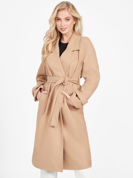 Pirított Taupe Hiszem Lóhere Kabát