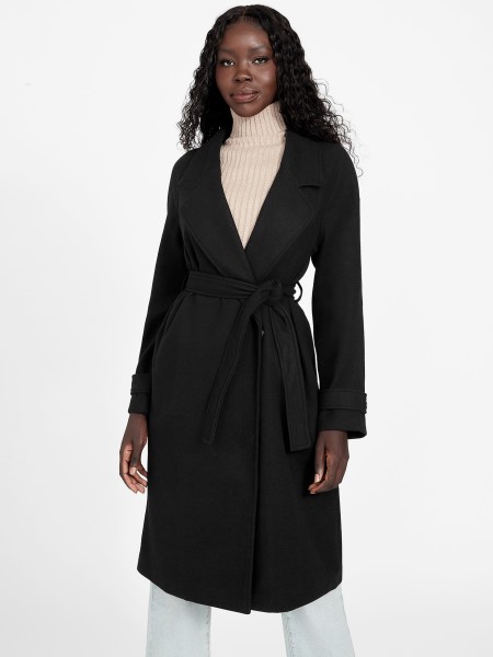 Hiszem Lóhere Kabát Koromfekete