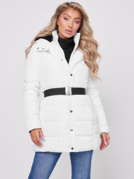 Tiszta Fehér Ilene Bélelt Kabát Hiszem