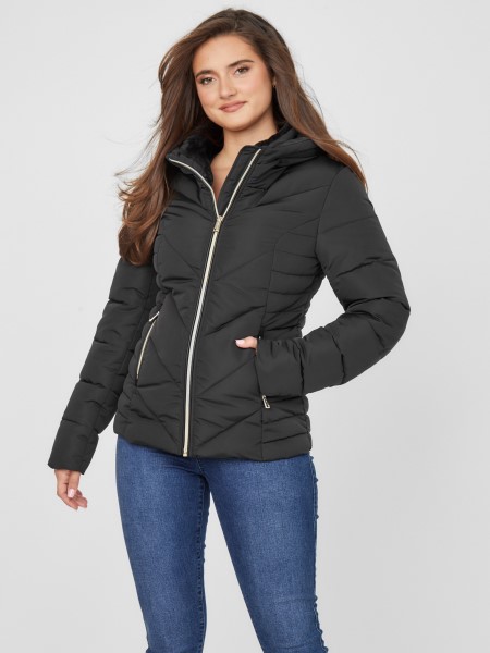Laila Bélelt Kabát Jet Black Hiszem