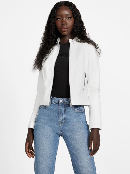 Popal Műbőr Kabát Guess Dove Fehér