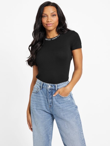 Hiszem Eddie Logó Póló Jet Fekete