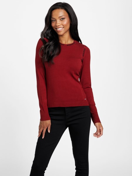 Eco Sasha Pulóver Sötét Lekvár Piros Hiszem